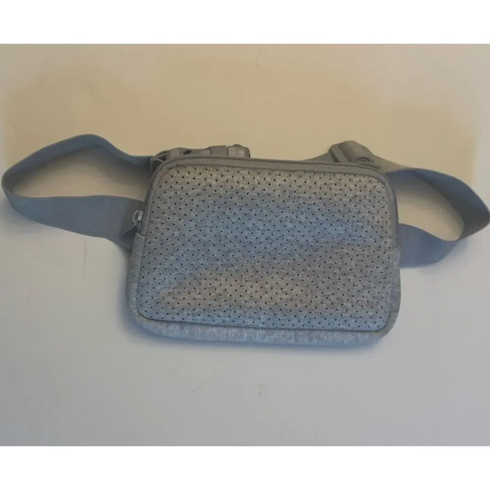 Travel Money Belt Passport Holder Waist Pouch Hidden Anti Theft Gray Bag